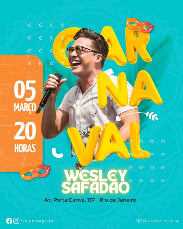 Templates Canva Carnaval 24 Artes Editáveis + Bônus