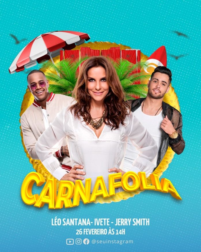 Templates Canva Carnaval 24 Artes Editáveis + Bônus