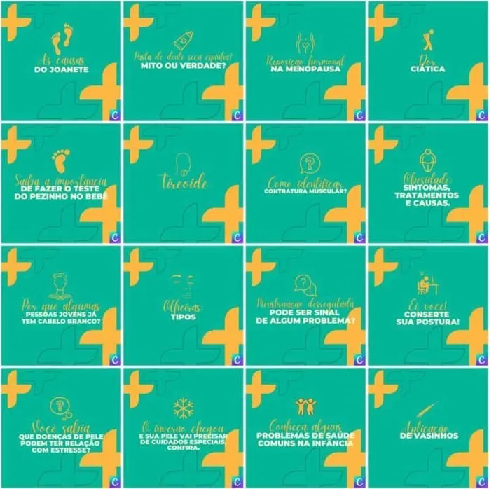 Templates Canva Clinicas Medica 200 Artes Editáveis + Legendas