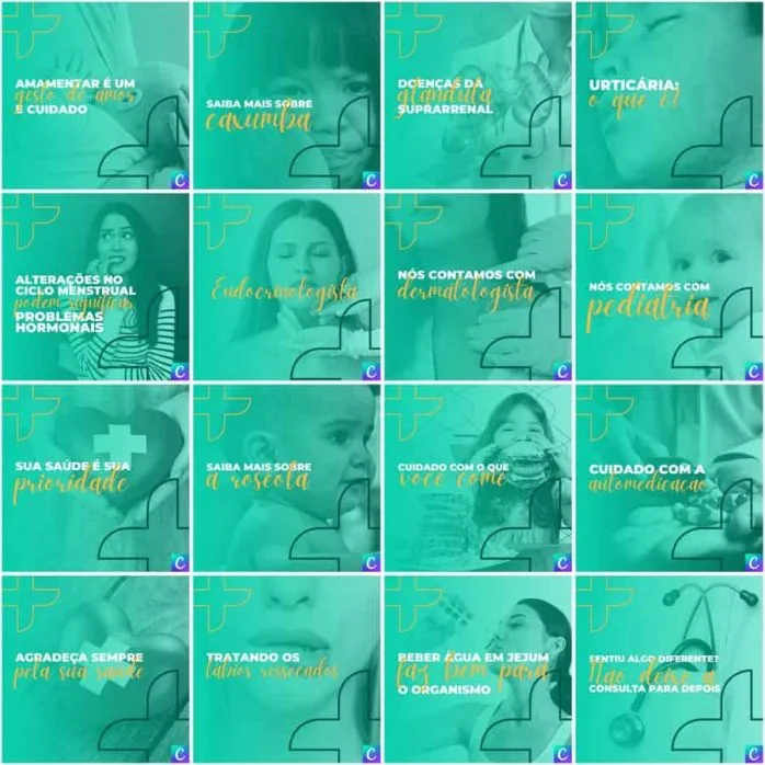 Templates Canva Clinicas Medica 200 Artes Editáveis + Legendas