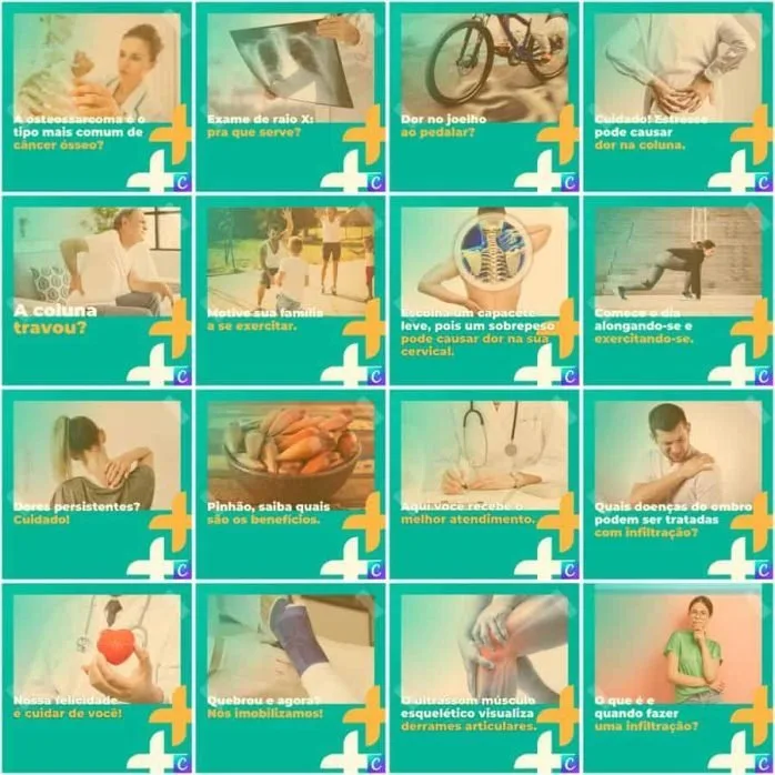 Templates Canva Clinicas Medica 200 Artes Editáveis + Legendas
