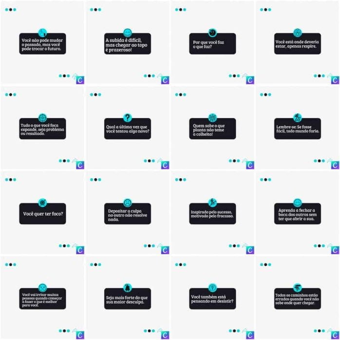Templates Canva Coach 200 Artes Editáveis + Legendas