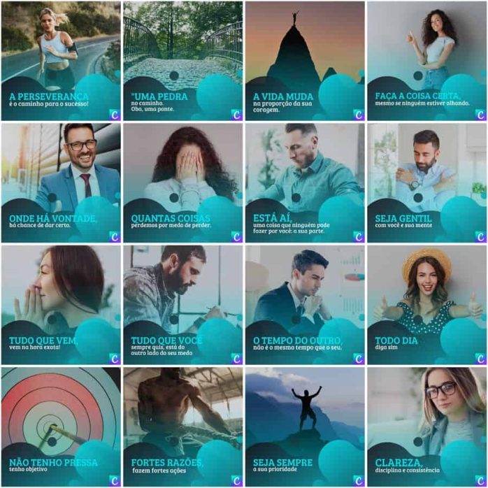 Templates Canva Coach 200 Artes Editáveis + Legendas