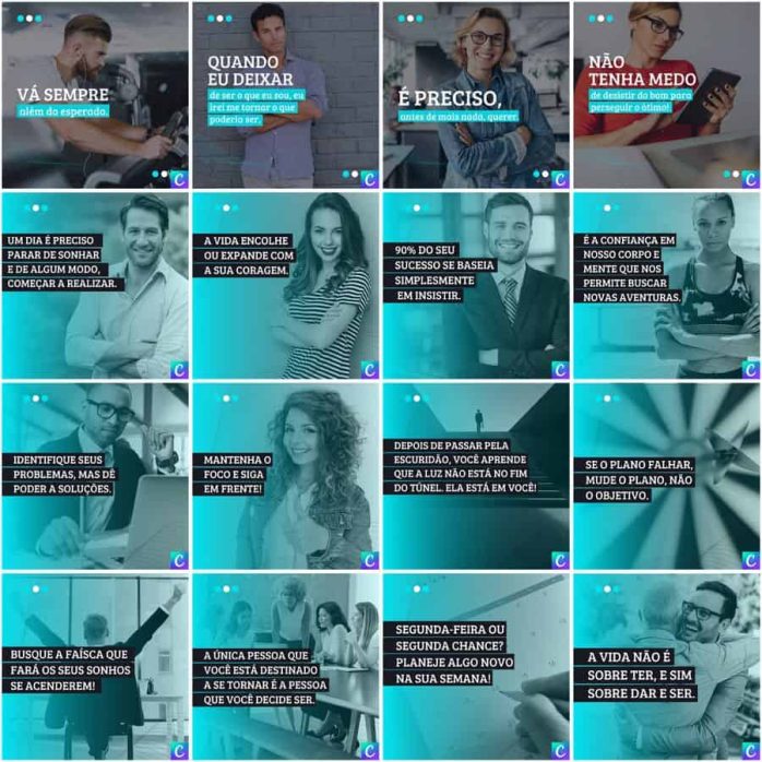 Templates Canva Coach 200 Artes Editáveis + Legendas