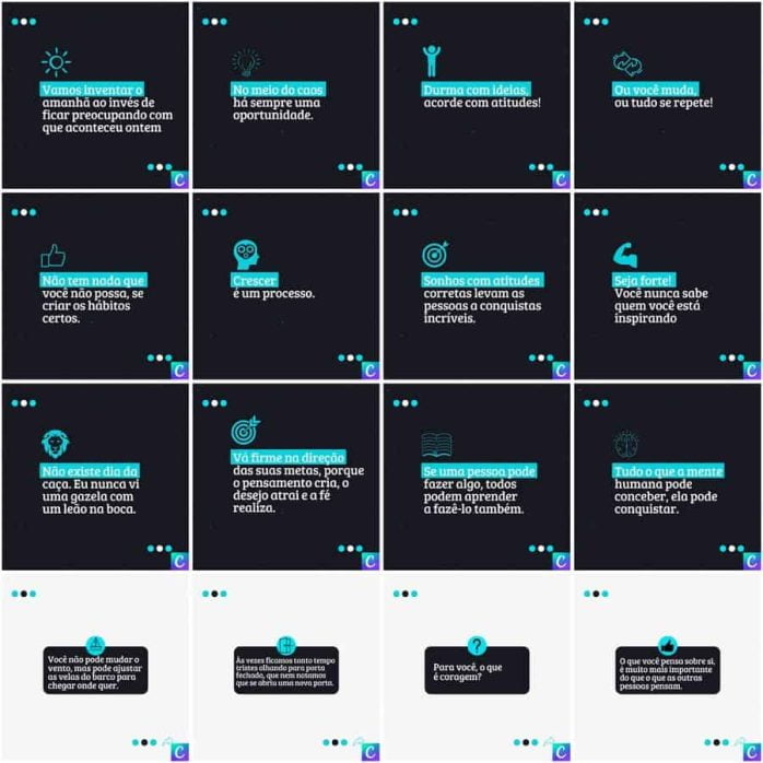 Templates Canva Coach 200 Artes Editáveis + Legendas