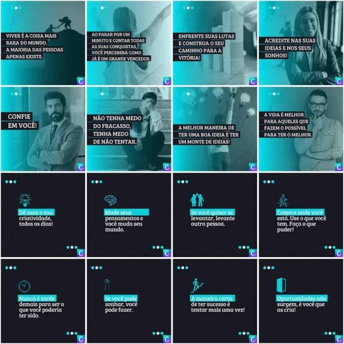 Templates Canva Coach 200 Artes Editáveis + Legendas