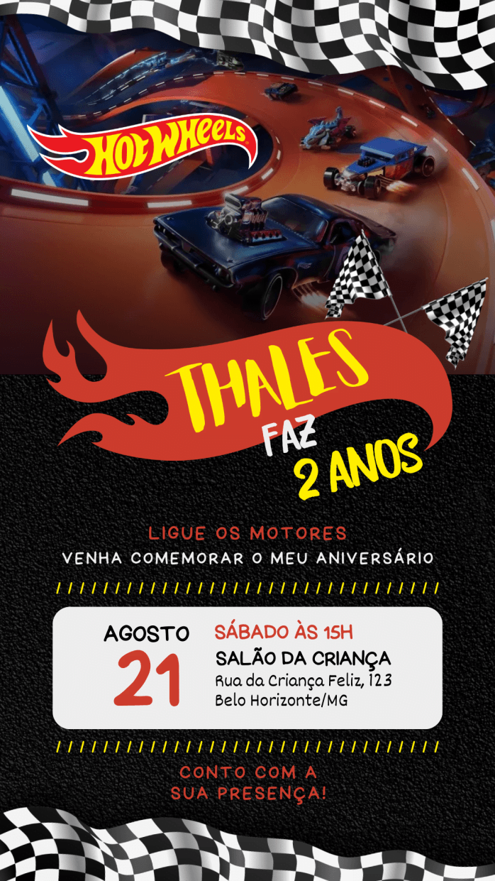 Templates Canva Convites Infantis 20 Artes Editáveis