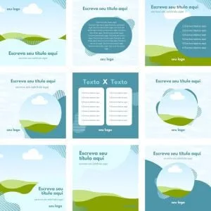Templates Canva Dentista Odonto 10 Artes Editáveis + Bônus