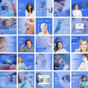 Templates Canva Dentista Odonto 2.0 25 Artes Editáveis + Bônus