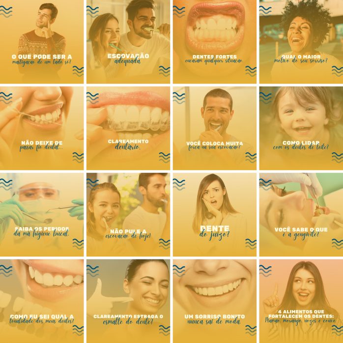 Templates Canva Dentista Odonto 200 Artes Editáveis + Legendas