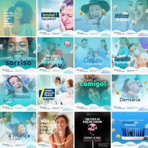 Templates Canva Dentista Odonto 90 Artes Editáveis + Bônus