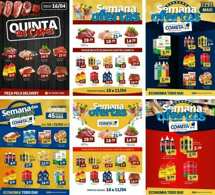 Templates Canva EncArtes Editáveis Supermercado 20 Artes