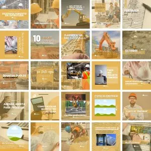 Templates Canva Engenharia Civil 25 Artes Editáveis + Bônus
