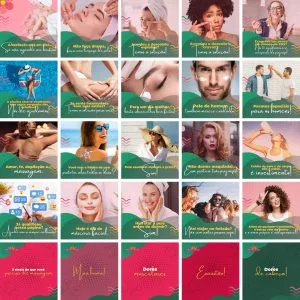 Templates Canva Estética 100 Artes Editáveis + Bônus
