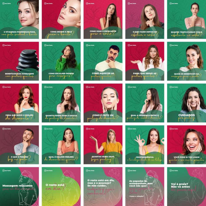 Templates Canva Estética 100 Artes Editáveis + Bônus