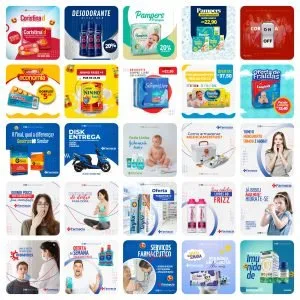 Templates Canva Farmacia Drogaria 50 Artes Editáveis + Bônus 12 Templates Canva Farmacia Drogaria 50 Artes Editáveis + Bônus