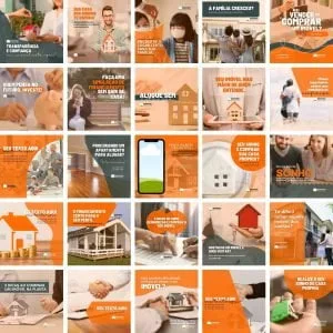 Templates Canva Imobiliária Imoveis 25 Artes Editáveis + Bônus