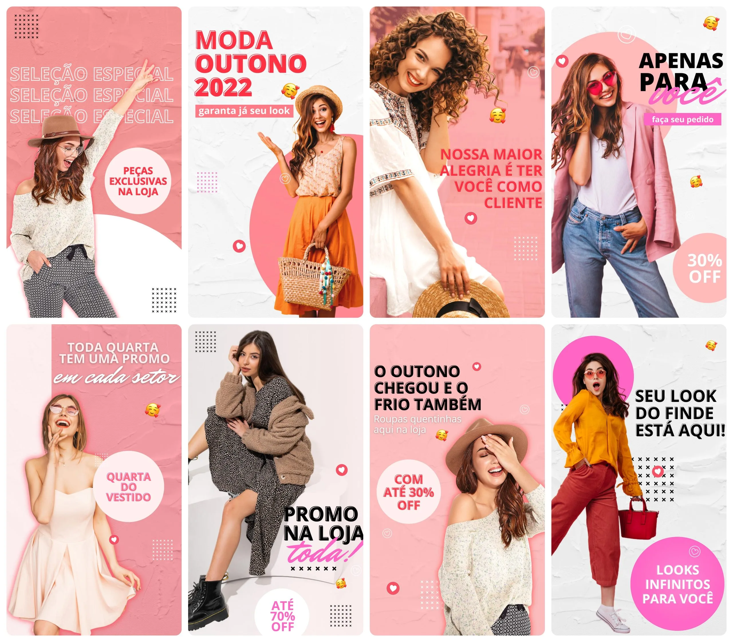 Templates Canva Loja de Roupas 30 Artes Editáveis Storie + Bônus 1 Templates Canva Loja de Roupas 30 Artes Editáveis Storie + Bônus