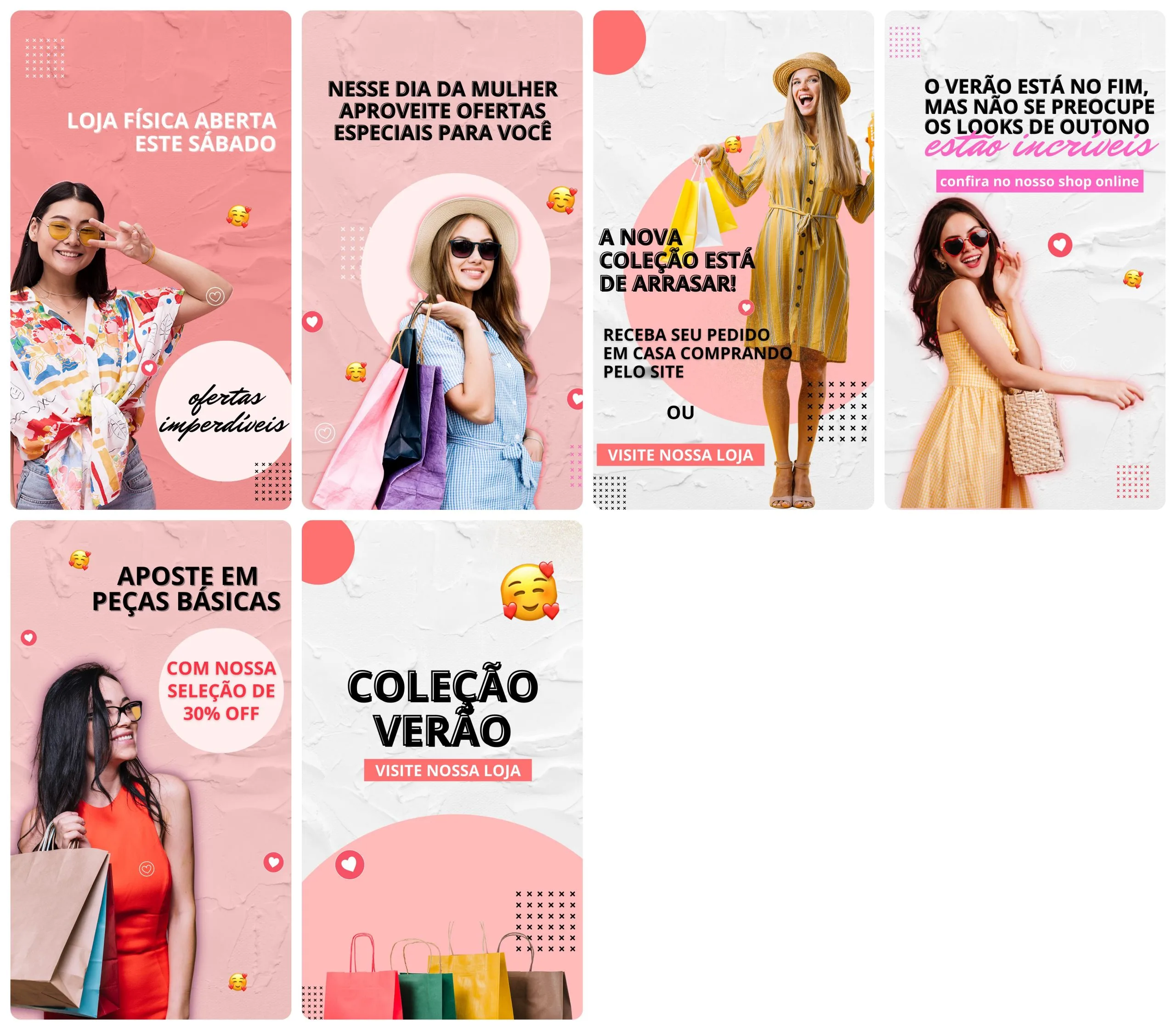 Templates Canva Loja de Roupas 30 Artes Editáveis Storie + Bônus 4 Templates Canva Loja de Roupas 30 Artes Editáveis Storie + Bônus