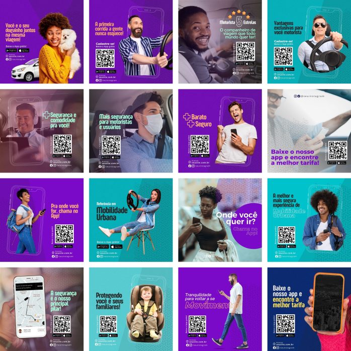 Templates Canva Mobilidade Urbana 2.0 50 Artes Editáveis + Bônus