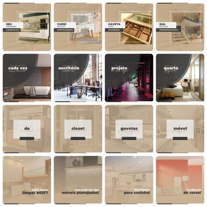 Templates Canva Móveis Planejados 200 Artes Editáveis + Legendas