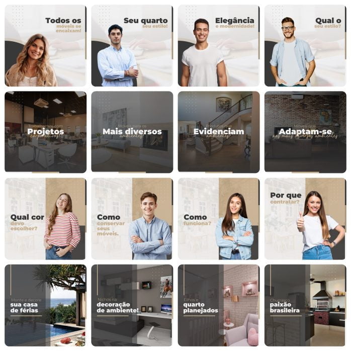 Templates Canva Móveis Planejados 200 Artes Editáveis + Legendas