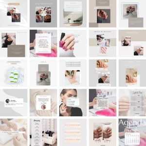 Templates Canva Nail Design 2.0 25 Artes Editáveis + Bônus