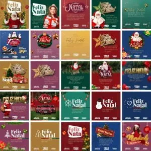Templates Canva Natal 50 Artes Editáveis + Bônus 10 Templates Canva Natal 50 Artes Editáveis + Bônus