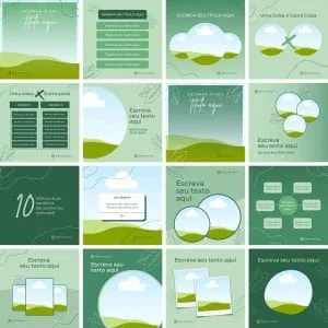 Templates Canva Nutrição 3.0 16 Artes Editáveis + Bônus 10 Templates Canva Nutrição 3.0 16 Artes Editáveis + Bônus