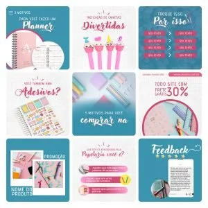 Templates Canva Papelaria 30 Artes Editáveis + Bônus