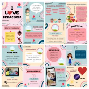 Templates Canva Pedagoga 100 Artes Editáveis + Bônus
