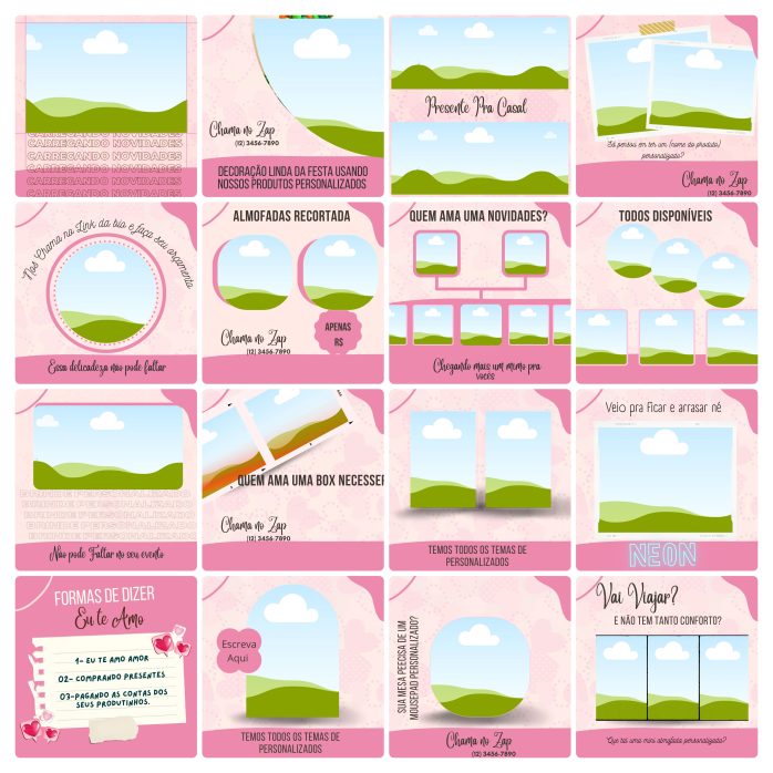 Templates Canva Personalizados Sublimação 100 Artes Editáveis + Bônus