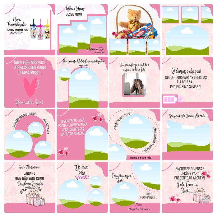 Templates Canva Personalizados Sublimação 100 Artes Editáveis + Bônus