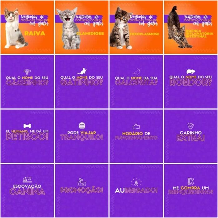 Templates Canva Pet Shop 200 Artes Editáveis + Legendas