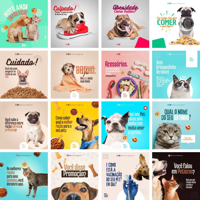 Templates Canva pet Shop Petshop 39 Artes Editáveis + Bônus