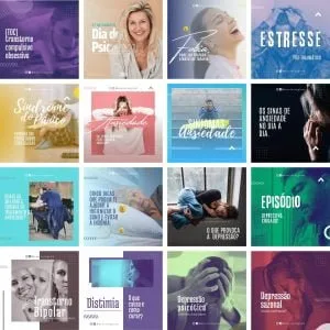 Templates Canva Psicologia Psicologo 30 Artes Editáveis + Bônus