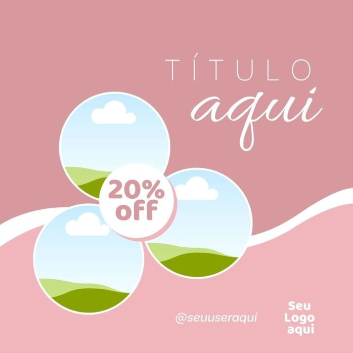 Templates Canva Salão de Beleza Feminino 10 Artes Editáveis + Bônus
