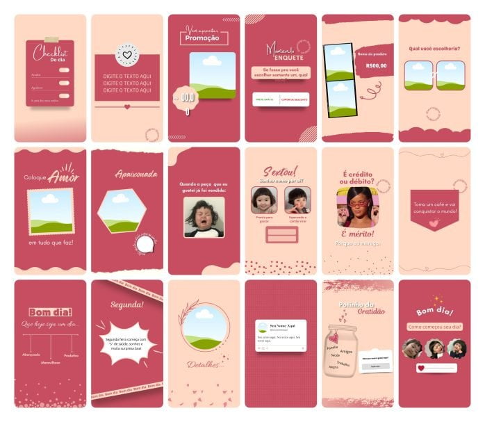 Templates Canva Sublimação Loja de Personalizados 120 Artes Editáveis Stories