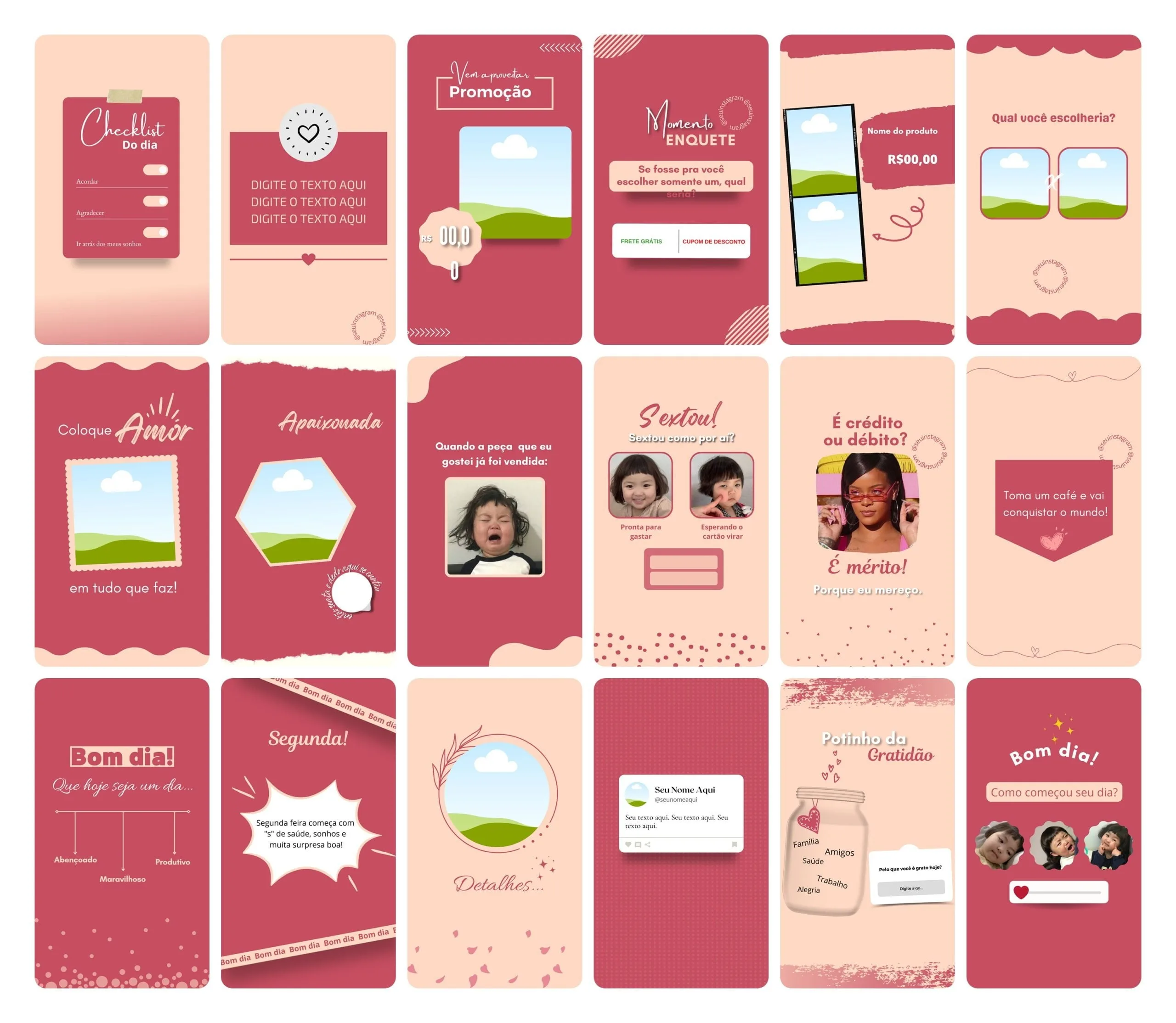 Templates Canva Sublimação Loja de Personalizados 120 Artes Editáveis Stories