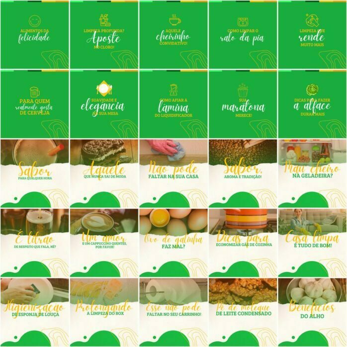 Templates Canva Supermercados 200 Artes Editáveis + Legendas
