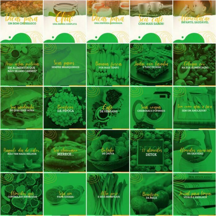 Templates Canva Supermercados 200 Artes Editáveis + Legendas