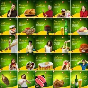 Templates Canva Supermercados 200 Artes Editáveis + Legendas