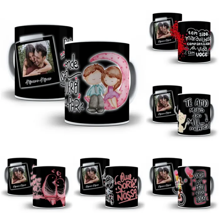 Templates Personalizados para Caneca de Namorados