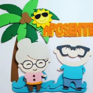 Topo de Bolo Aposentei