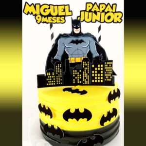 Topo de Bolo Batman Arquivo Digital Editável para Corte