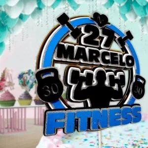 Topo de Bolo Fitness 17 Topo de Bolo Fitness