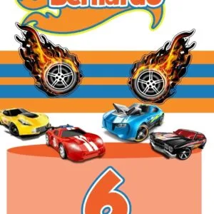 Topo de Bolo HotWeels