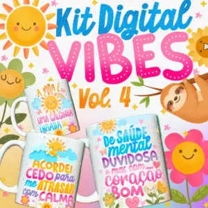 Vibes Vol. 4 – Arquivos PNG para Sublimação de Canecas